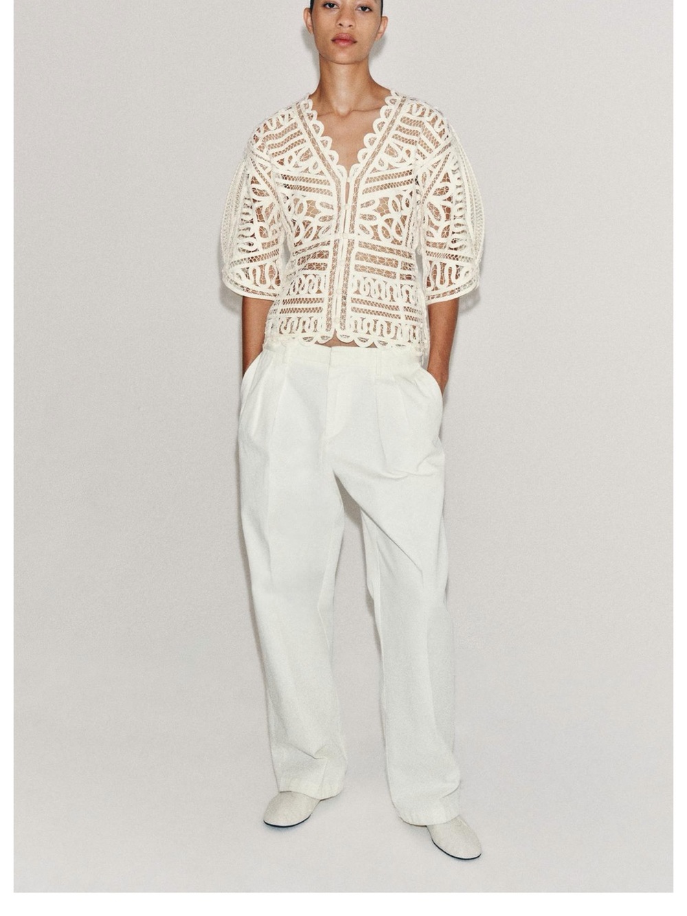 NWT Zara ZW collection crochet top - Picture 2 of 5